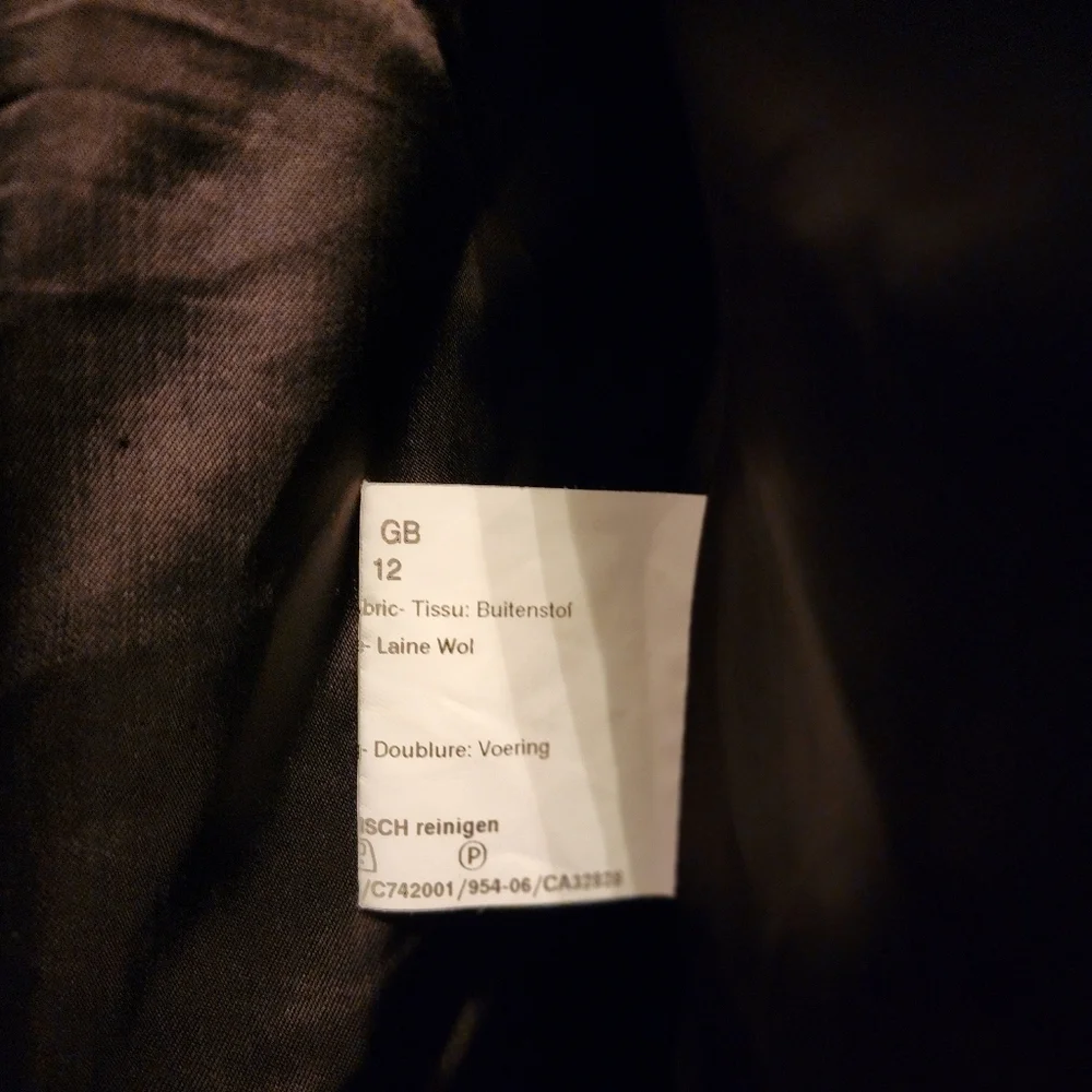 Cinzia Rocca Women's Dark Chocolate Brown Baby Llama Wool Coat US Size 8 Italy